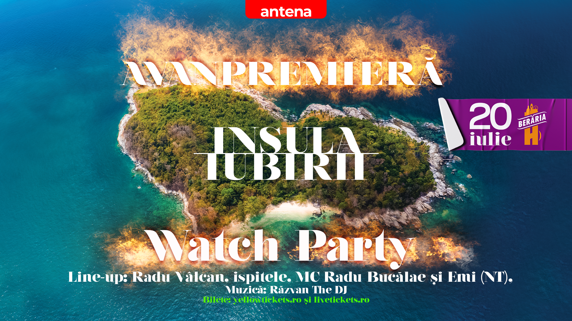The preview of Temptation Island season 9 takes place on July 20th, at H Brewery!